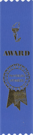 BLUE PHYSICAL FITNESS RIBBON